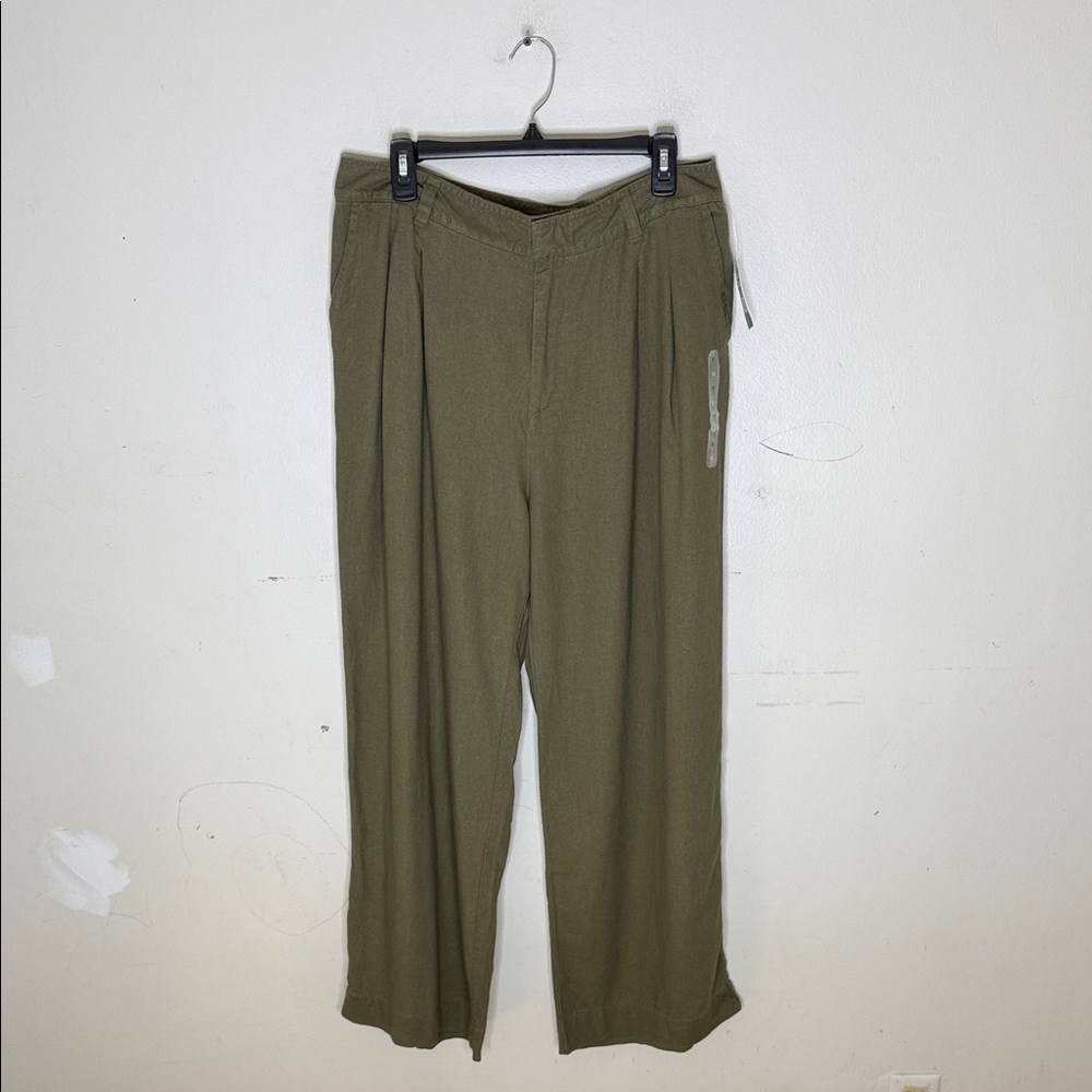 GAP Linen Wide Leg Trouser Pants Size 12 NEW!